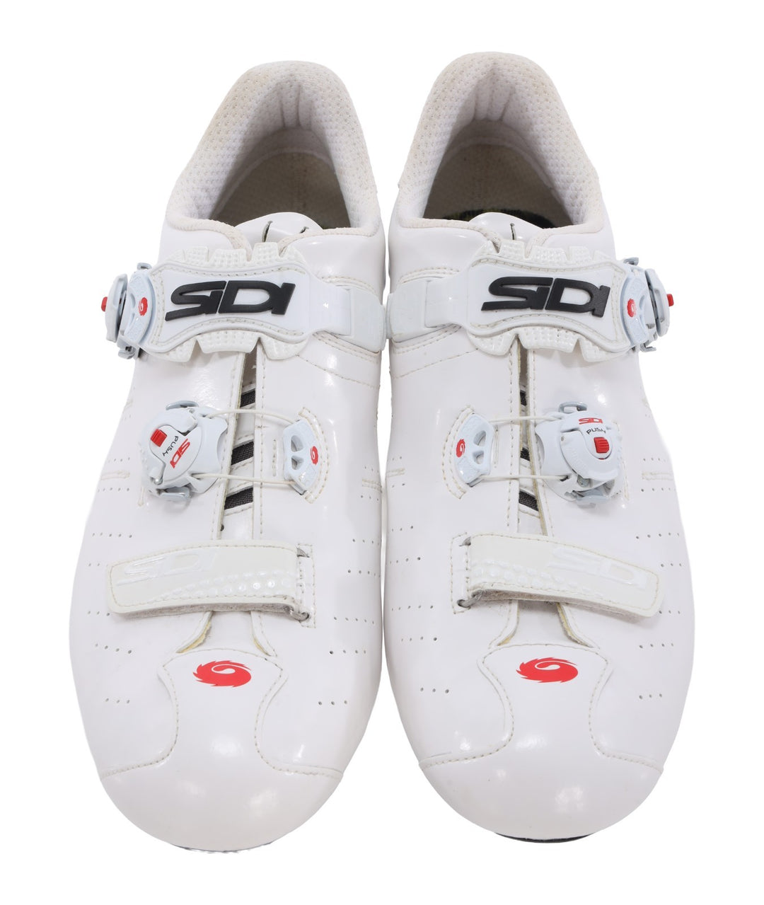 Sidi Ergo 5 Carbon Road Bike Shoes EU 46.5 US Men 11.75 WHITE 3 Bolt Wire Dial
