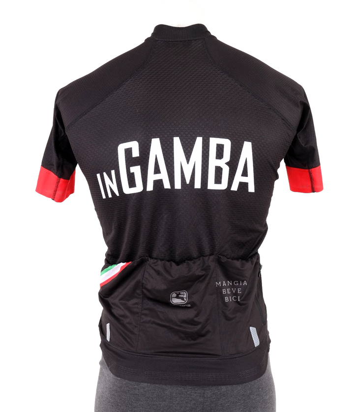 Castelli inGamba Short Sleeve Road Bike Jersey Men MEDIUM Black Italy Race