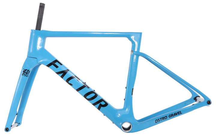 Factor Ostro Gravel Premium v1 Carbon Disc Frameset 56cm Blue CeramicSpeed 2023