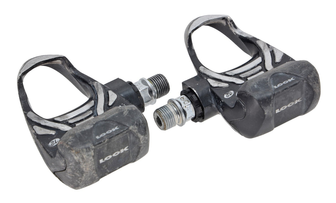 Look PP 357 Clipless Road Bike Pedals w/ Cleats 3-Bolt BLACK Alloy