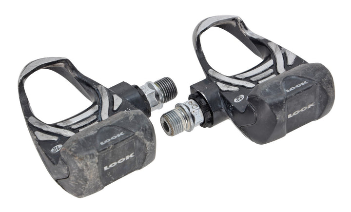 Look PP 357 Clipless Road Bike Pedals w/ Cleats 3-Bolt BLACK Alloy