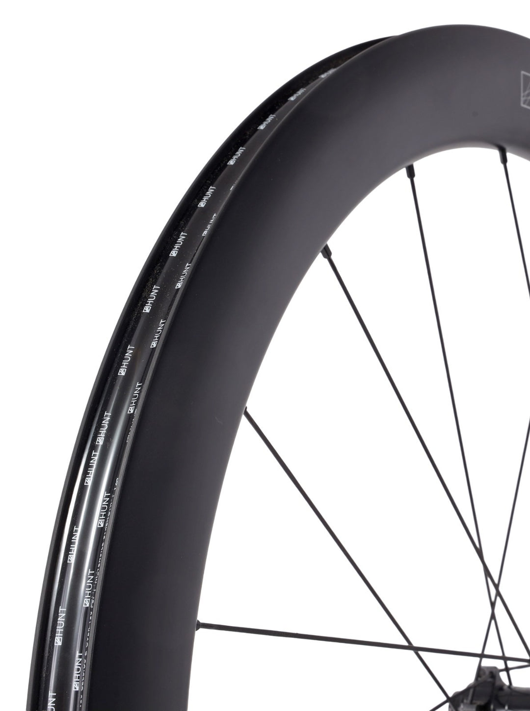 HUNT 54 Aerodynamicist Carbon Disc CL Tubeless 12x 100 Road FRONT Wheel 700c EZO