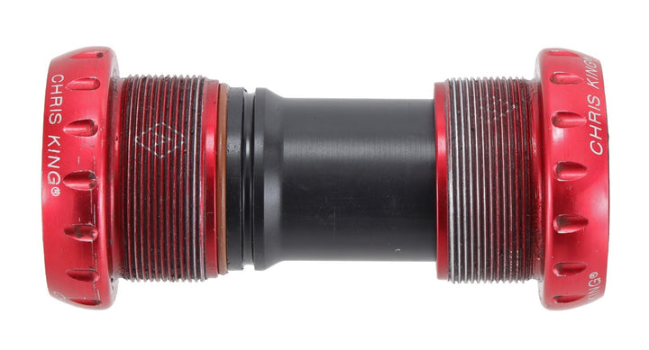 Chris King ThreadFit 24 Road Bike Bottom Bracket 68/73mm Shell Red BSA Mountain