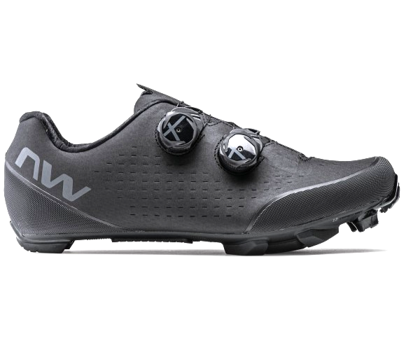 Northwave Rebel 3 Carbon Mountain Bike Shoes EU 41.5 US Men 9 BLACK 2 Bolt XC