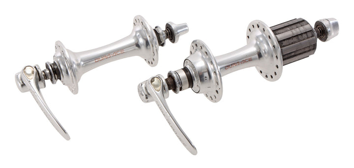 Shimano Dura-Ace FH/HB-7700 HG 9 Spd Road Bike Hub SET 100/130mm 32H QR Vintage