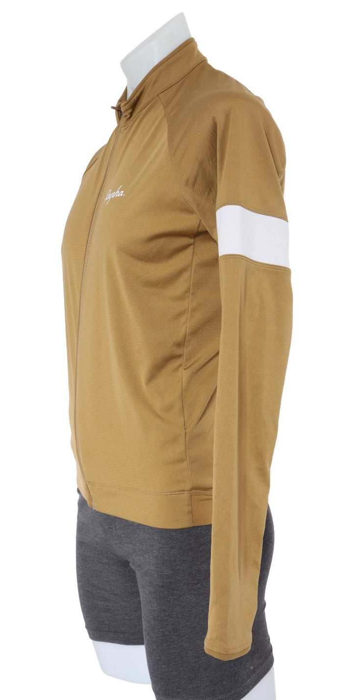 Rapha Core Insulated Long Sleeve Jersey Men LARGE Faded Gold Road Bike Winter