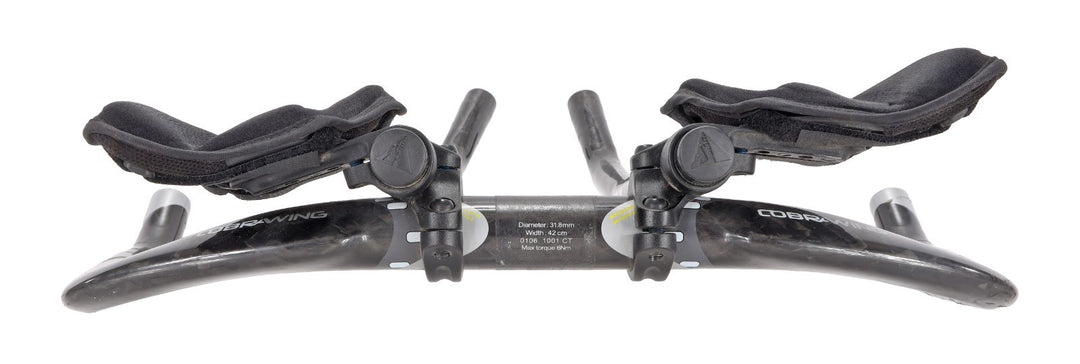 Profile Design Cobra Wing Carbon Aero Handlebars 31.8 x 42cm TT Extensions Tri