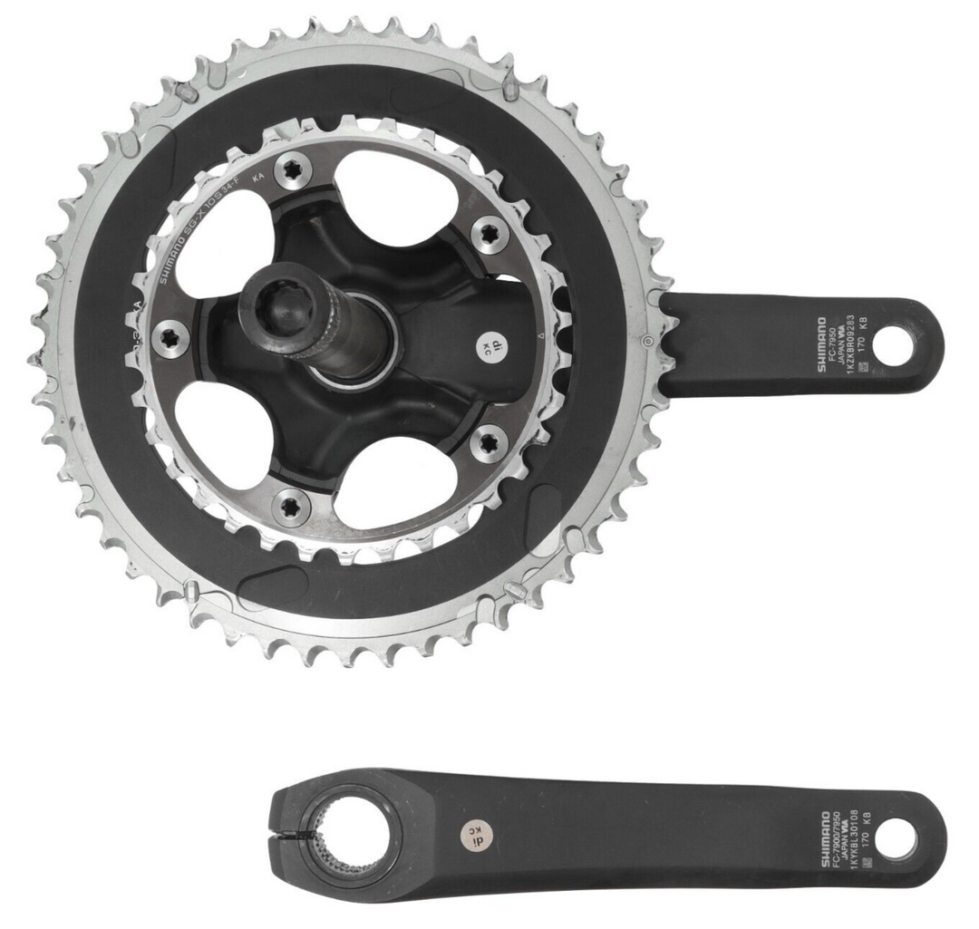 Shimano Dura-Ace FC-7900 2x 10 Speed Road Bike Crankset 170mm 53/39T Double