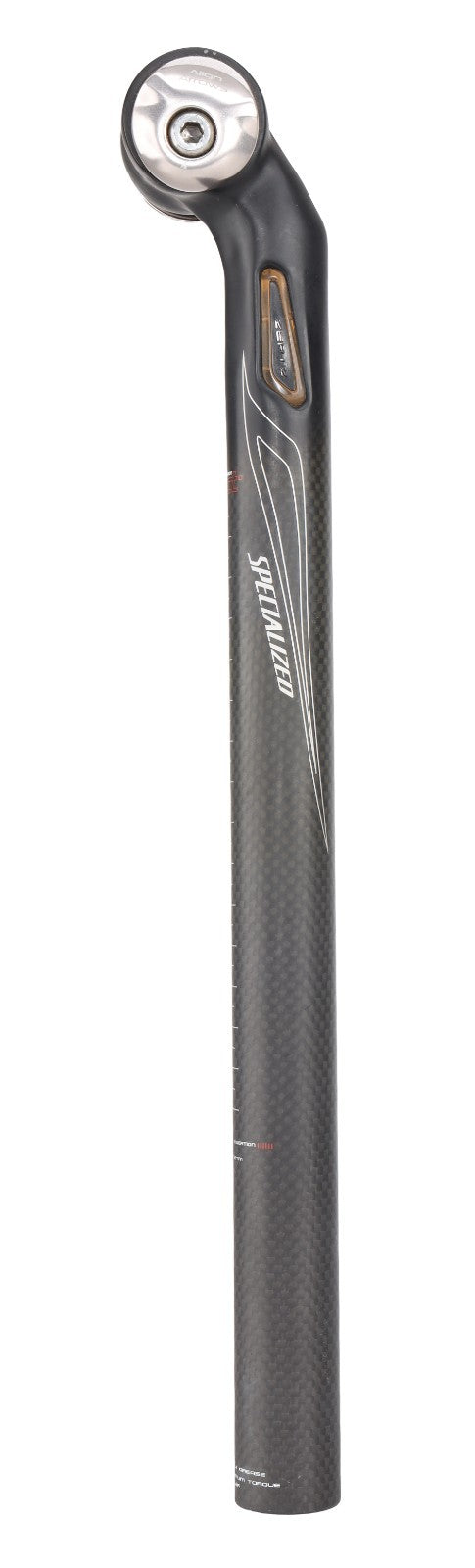 Specialized Zertz Carbon Rd Bike Seatpost 27.2 x 350mm 20mm Setback 7 x 7mm Rail