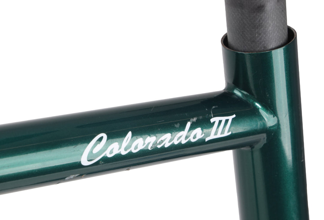 Serotta Colorado III Steel Road Bike Frameset 59cm Carbon GREEN 700c USA Made