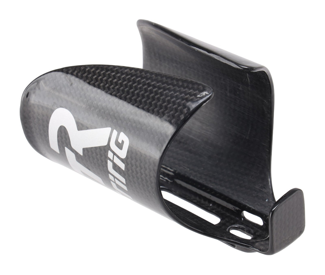 TriRig Kappa Carbon Fiber Triathlon TT Bike Water Bottle Cage Gloss Black 1 CAGE