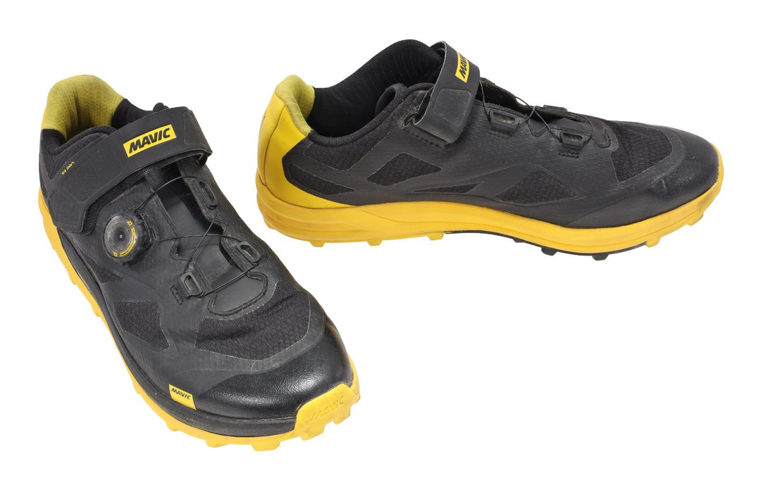 Mavic XA Pro Mountain Bike Shoes Men EU 44 2/3 US 10.5 Black Yellow Dial Trail