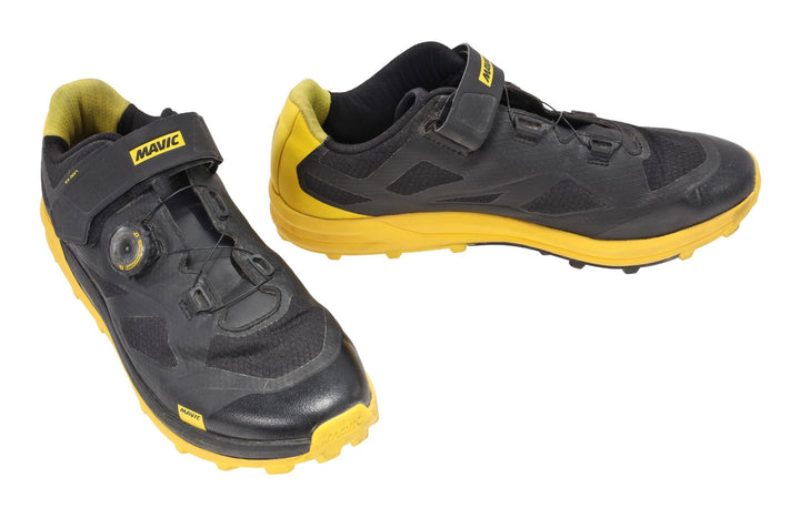 Mavic XA Pro Mountain Bike Shoes Men EU 44 2/3 US 10.5 Black Yellow Dial Trail