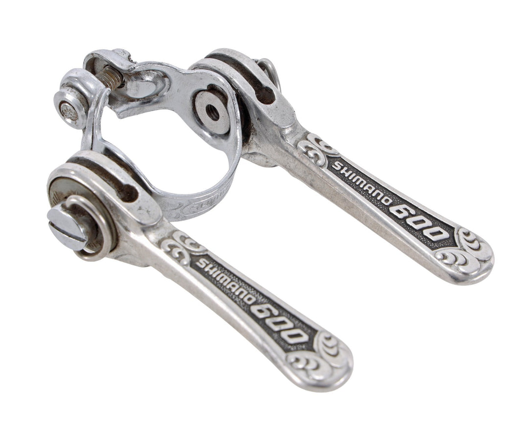 Shimano 600EX Arabesque SL-6200 Downtube Shifters 2 x 6s Clamp-On 28.6mm Vintage