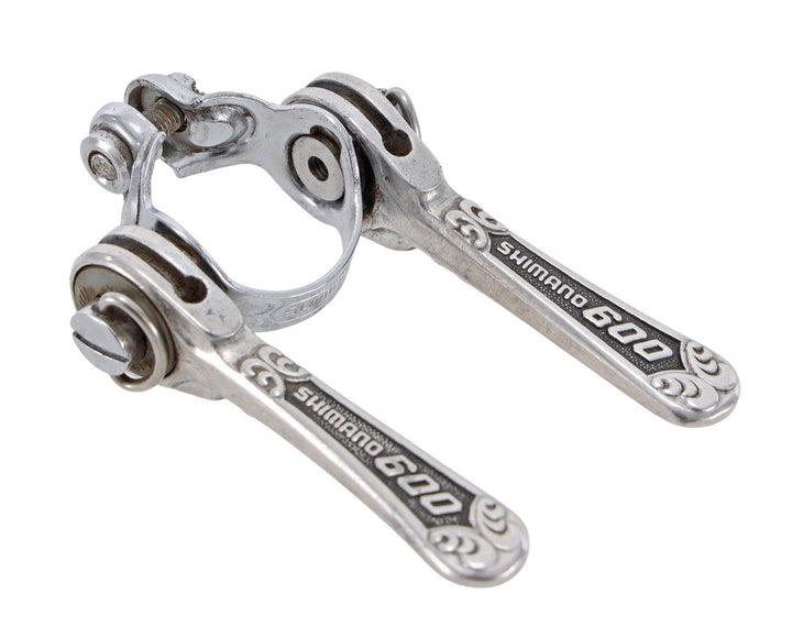 Shimano 600EX Arabesque SL-6200 Downtube Shifters 2 x 6s Clamp-On 28.6mm Vintage