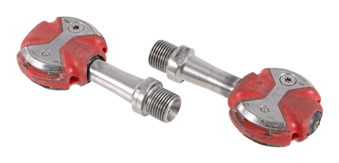 Speedplay Zero Clipless Road Bike Pedals RED 53mm Stainless 4 Bolt Tri Race CX