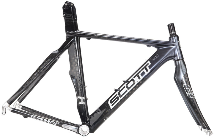Scott Plasma CR1 LTD Carbon Triathlon Frameset MED Dark Silver QR Rim 700c 2008
