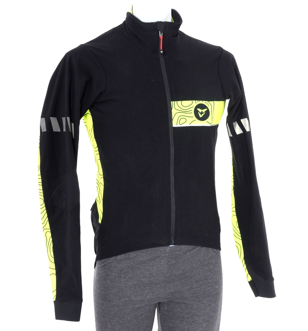 Cuore Gold Softshell Thermal Cycling Jacket Men MEDIUM Black Road Bike Windproof