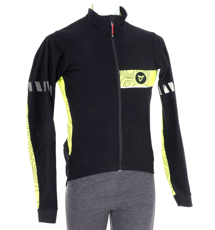 Cuore Gold Softshell Thermal Cycling Jacket Men MEDIUM Black Road Bike Windproof