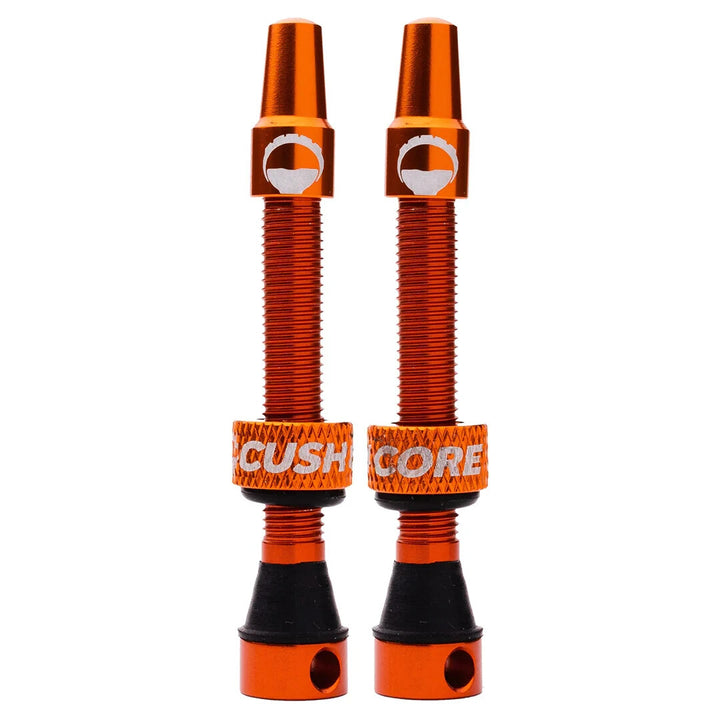 CushCore Tubeless Presta Valve Set 55mm Black or Orange Mountain Bike Enduro XC