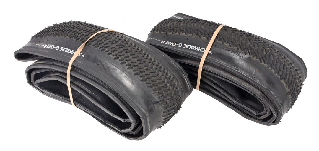 Schwalbe G-One R Tubeless Gravel Bike Tires 700 x 45c Black PAIR Road TLR Addix