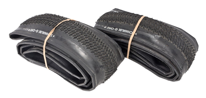 Schwalbe G-One R Tubeless Gravel Bike Tires 700 x 45c Black PAIR Road TLR Addix
