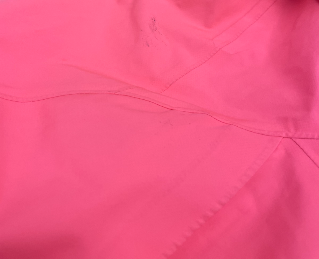 Rapha Education First Commuter Bike Hooded Rain Jacket Women MEDIUM Hi-Viz Pink