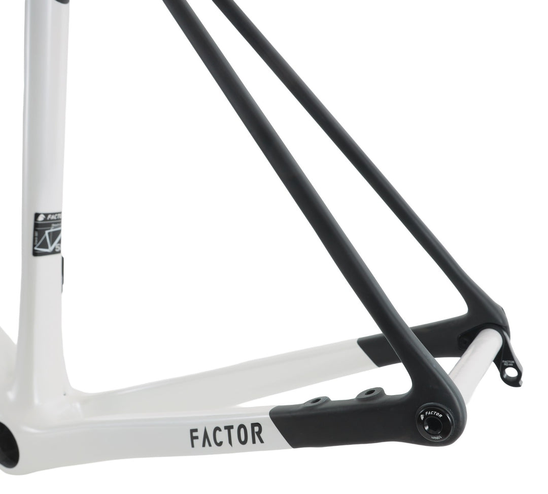 Factor O2 Disc Carbon Road Bike Frameset 58cm Pearl White Race Cycling CX 2020