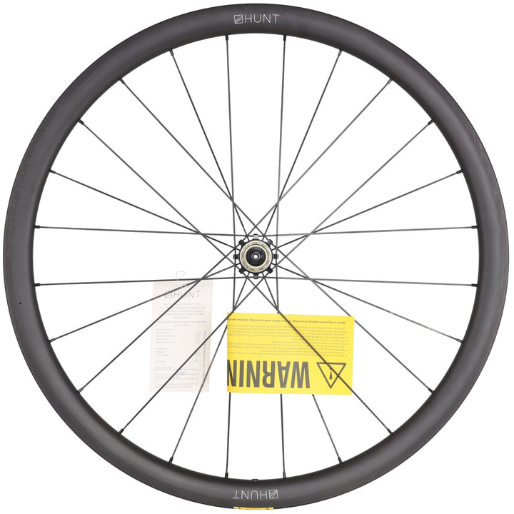 HUNT 36 Carbon Tubeless Road Bike REAR Wheel Shimano 11 Spd 700c QR Rim Gravel