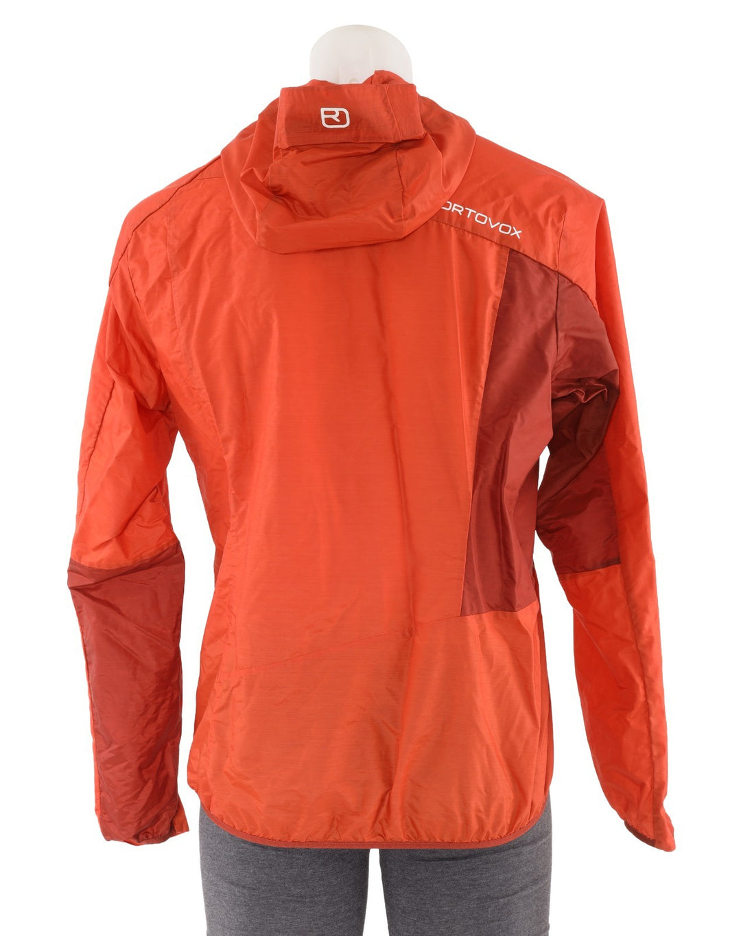 Ortovox Windbreaker Trail Jacket Merino Wool Blend Mens Medium RED Hiking