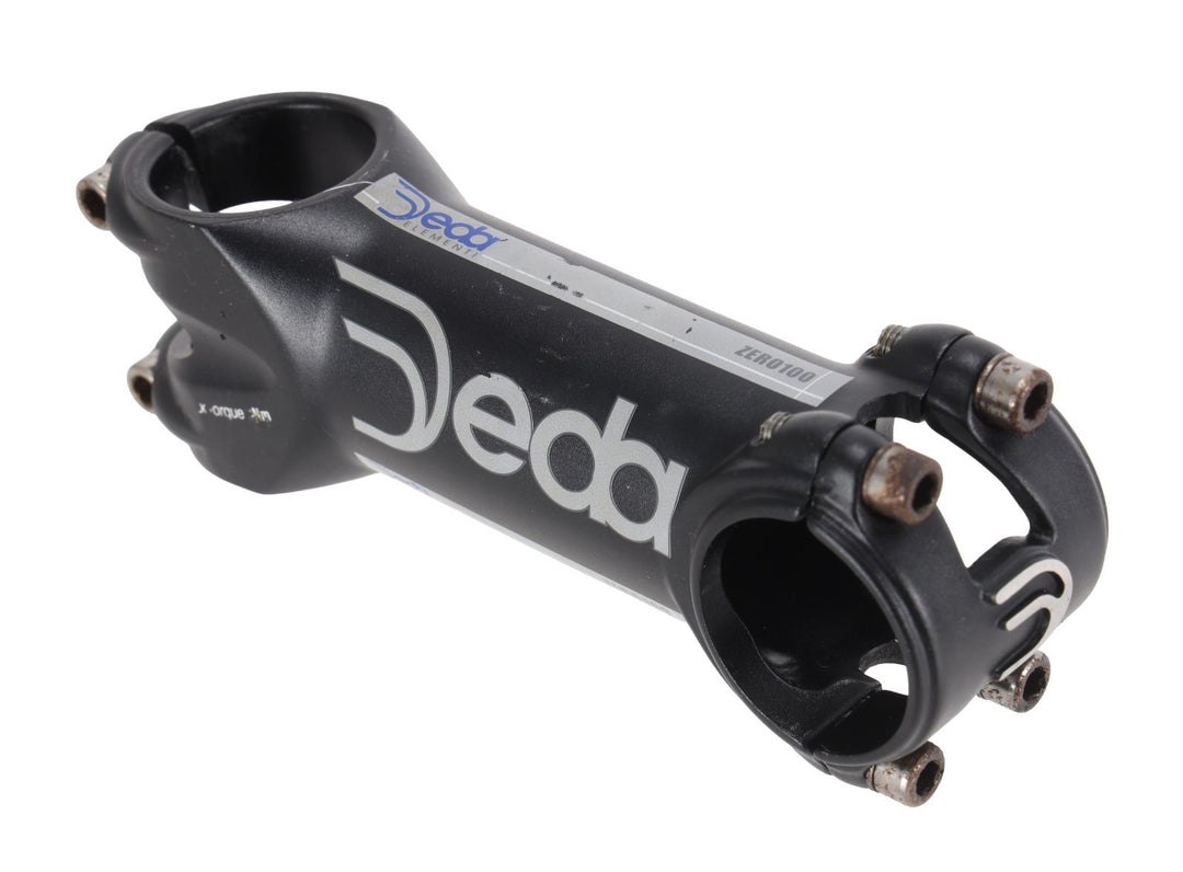 Deda Elementi Zero100 Alloy Road Bike Stem 31.8 x 100mm Black 8° 1-1/8" Gravel