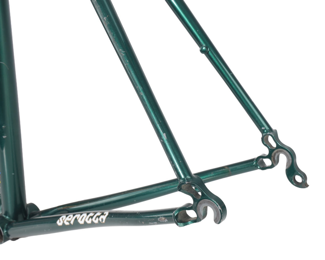 Serotta Colorado III Steel Road Bike Frameset 59cm Carbon GREEN 700c USA Made