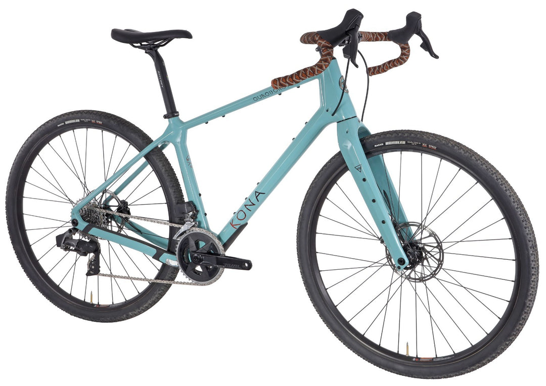 Kona Ouroboros CR/DL Gravel Bike 2x 12s 54cm Gloss Harbor SRAM AXS Rival 2025