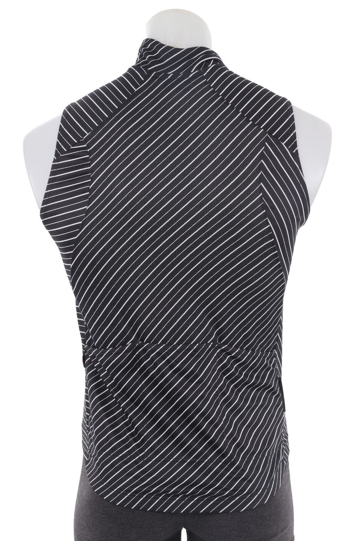 Velocio Wind Vest Men MEDIUM Black White Cycling Road Bike Gravel Race Mountain