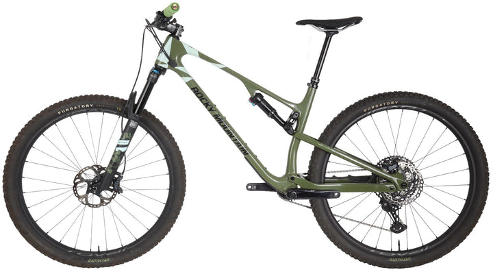 Rocky Mountain Element C50 Shimano 29" Carbon Mtn Bike 1x 12 Sp Green LG XT 2023