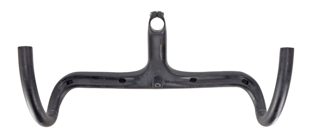 Black Inc Integrated Barstem Carbon Cockpit 44cm 120mm -6º Handlebar Stem Road
