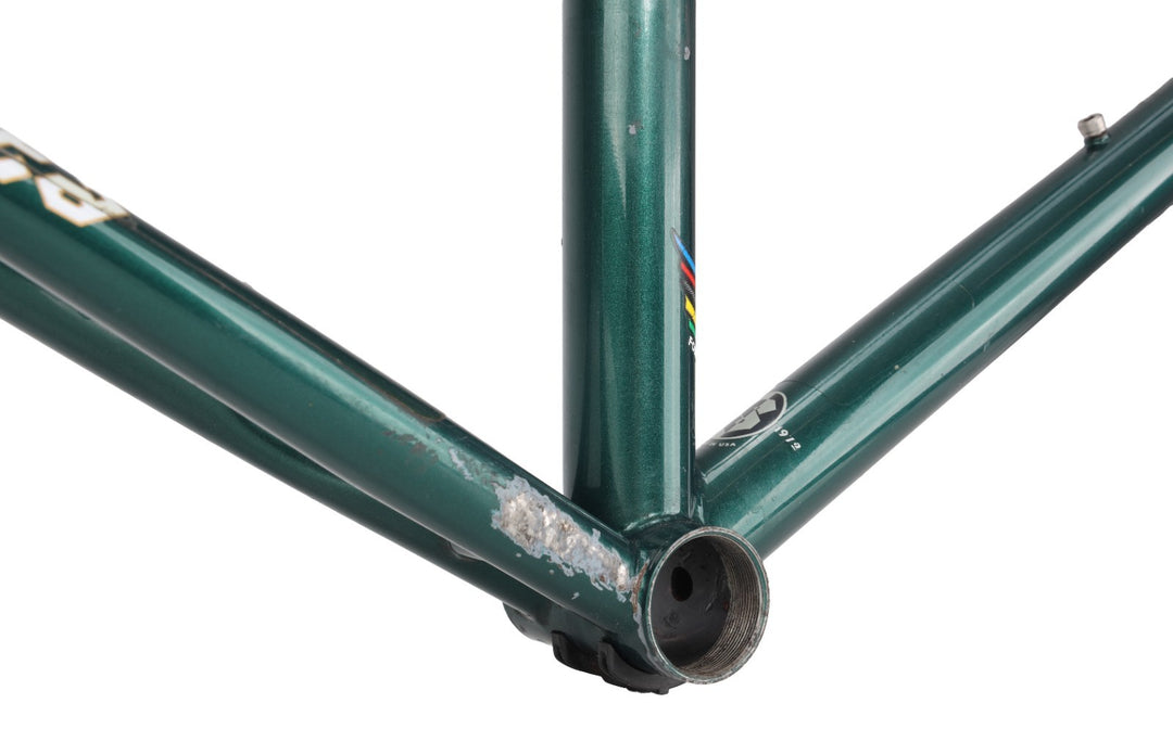 Serotta Colorado III Steel Road Bike Frameset 59cm Carbon GREEN 700c USA Made