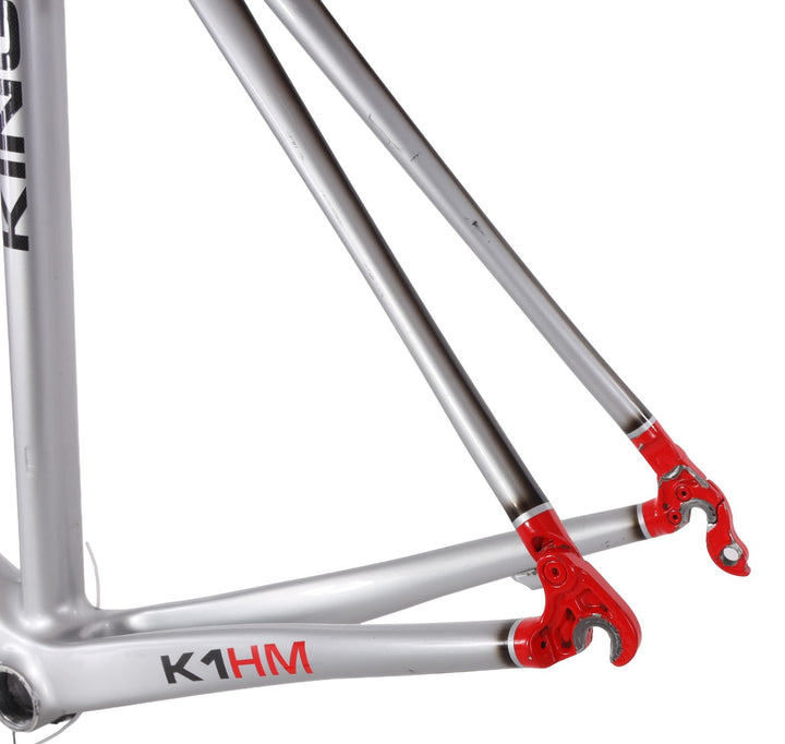 De Rosa King 3 Carbon Road Bike Frameset XXL 73cm Silver Rim Brake QR K1HM 2010