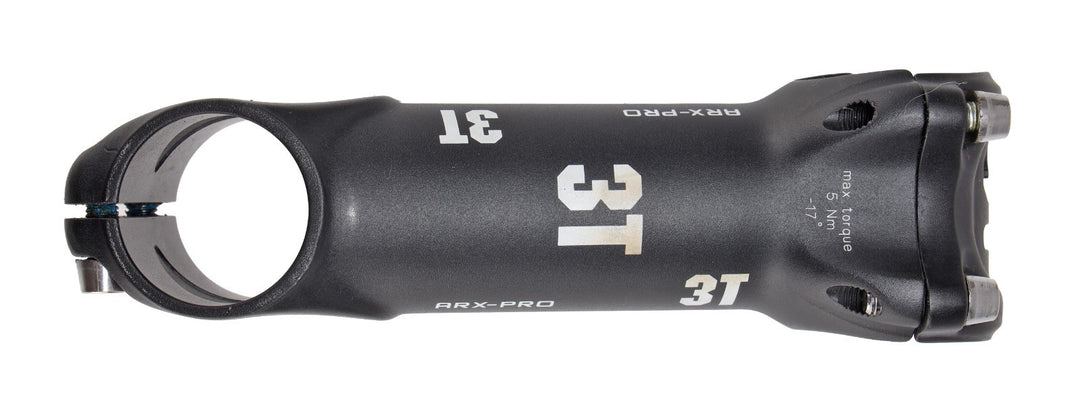 3T ARX-PRO Alloy Road Bike Stem 31.8 x 100mm 17º BLACK 1 1/8" Gravel Race