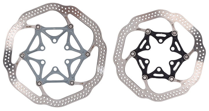 Avid HSX Road Gravel Bike Disc Brake Rotors 160/140mm 1 PAIR 6-Bolt 2 Piece SRAM