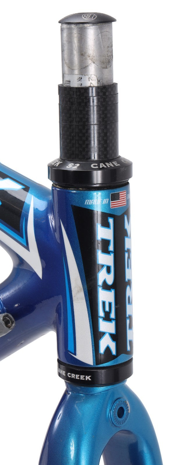 Trek Madone 5.2 OCLV 120 Carbon Road Bike Frameset XS 52cm Blue Rim QR USA 2006