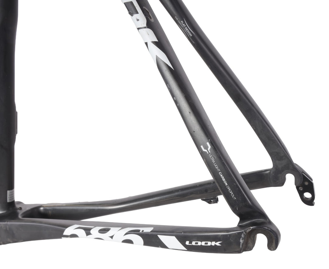 LOOK 586 UD Carbon Road Bike Frameset Black QR Rim Brake 57cm XL 700c Race 2012