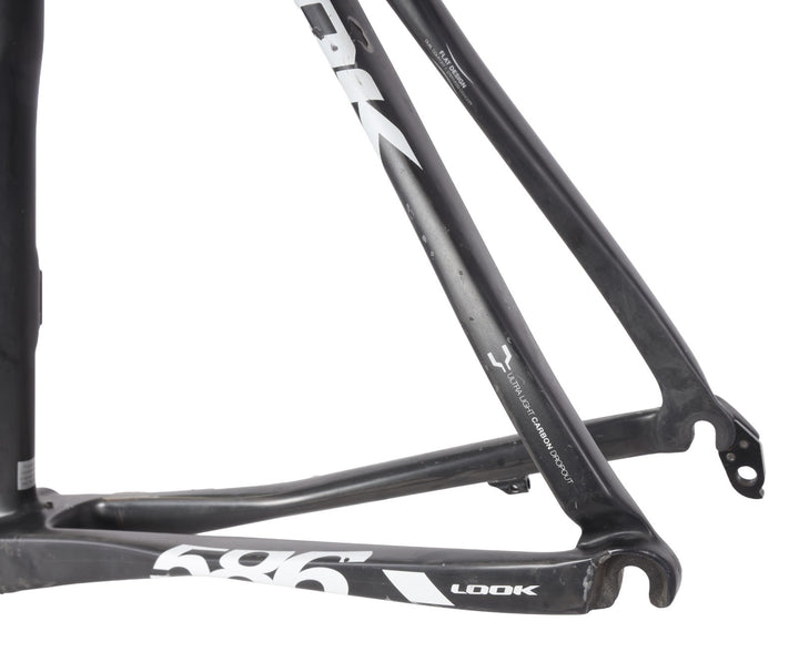 LOOK 586 UD Carbon Road Bike Frameset Black QR Rim Brake 57cm XL 700c Race 2012