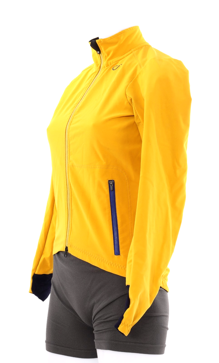Velocio Signature Softshell Cycling Jacket Women XS Yellow Road Bike Gravel MTB