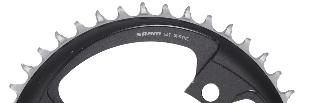 SRAM X-Sync AXS 12 Speed Road Gravel Bike Chainring 44T 4-Bolt 107 BCD Flattop