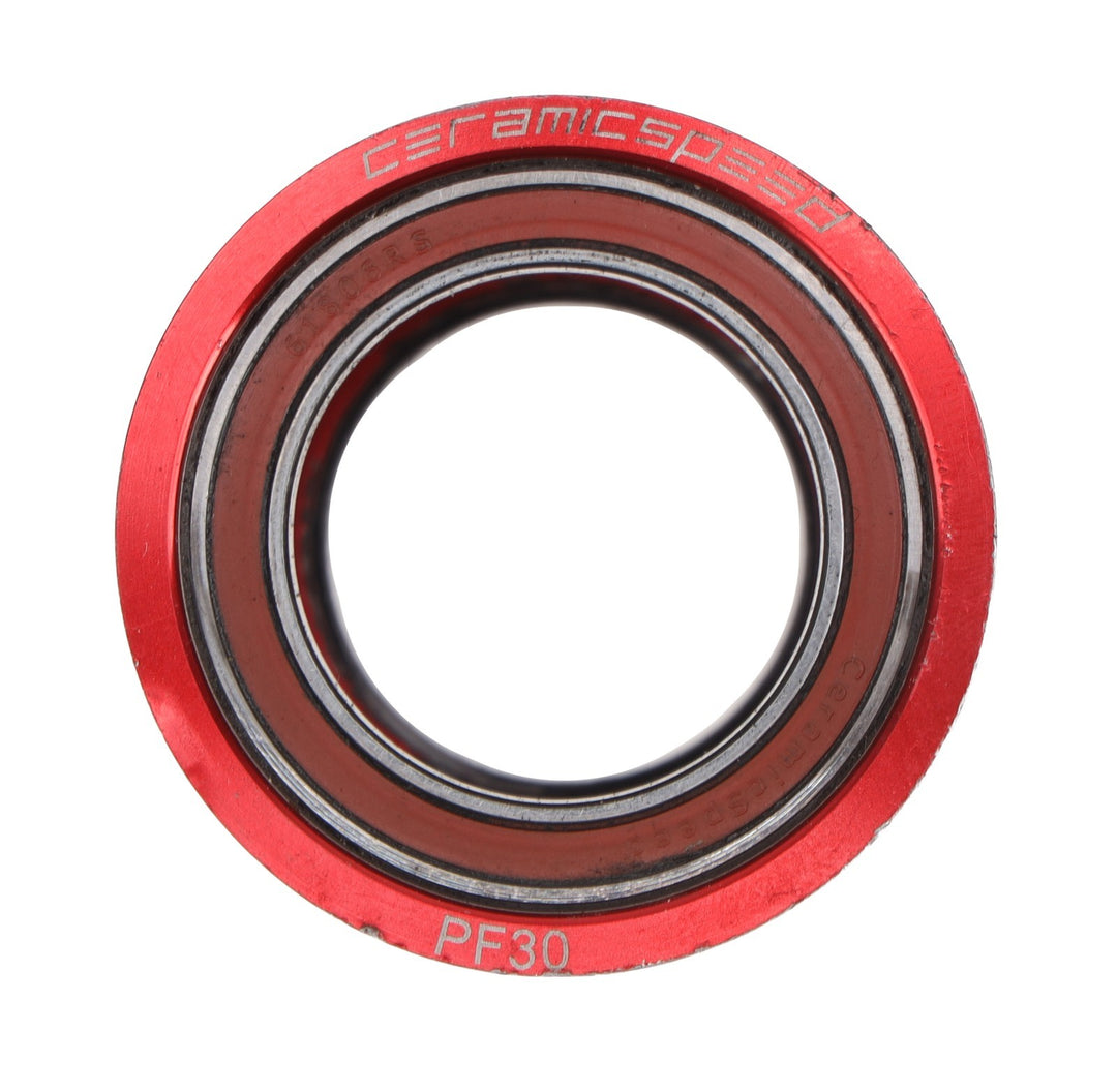 CeramicSpeed PF30 Press Fit Road Bike Bottom Bracket w/Nitride Bearings 30mm RED