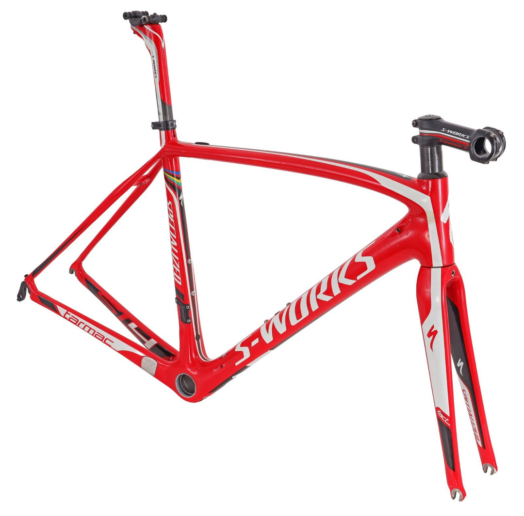 Specialized S-Works Tarmac SL4 Carbon Road Bike Frameset 54cm FLO RED 11r 2012