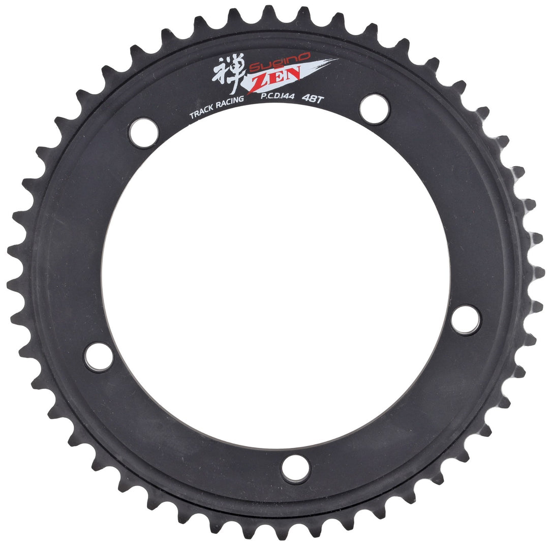Sugino Zen Track Bike Racing Chainring 144BCD 5-Bolt 47T - 56T BLACK Fixed Gear