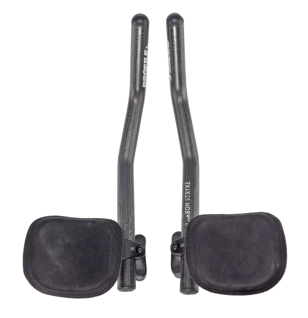 Profile Design Carbon Stryke Clip On Triathlon Bike Aerobar Extensions 31.8mm TT