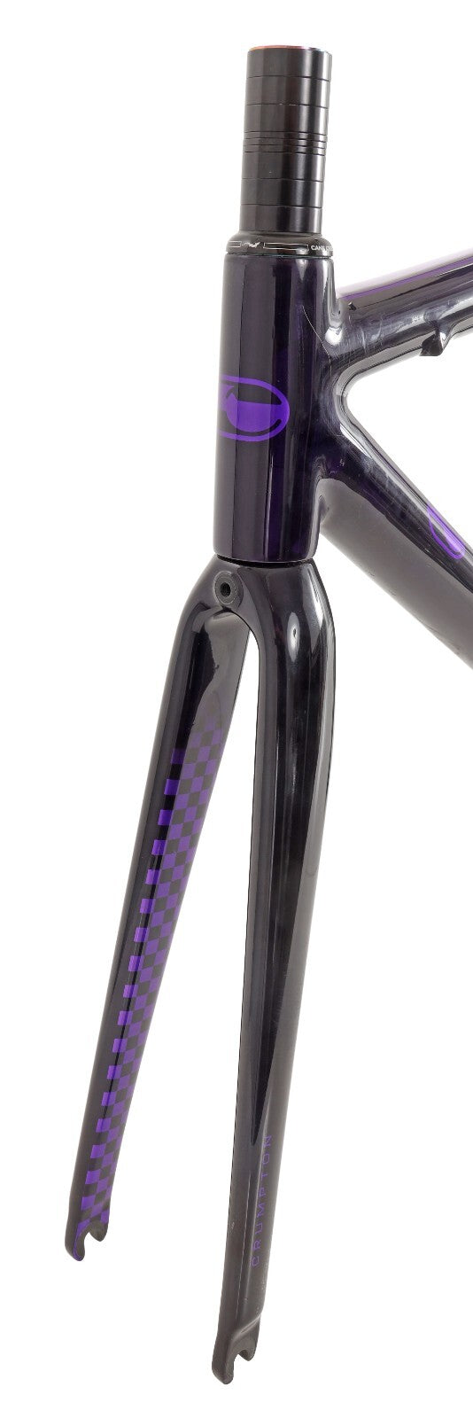 Crumpton Carbon Road Bike Frameset 49cm Custom Purple Rim Brake QR Race Di2 2015